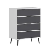 Minar Elina Ayaklı Şifonyer Beyaz-Antr thumbnail 4