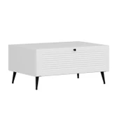 Minar Kale Orta Sehpa Pandora - Beyaz Beyaz thumbnail 5