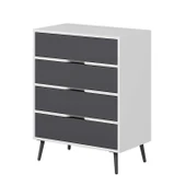 Minar Elina Ayaklı Şifonyer Beyaz-Antr thumbnail 6