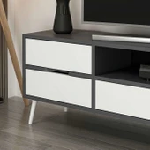 Minar Elina Ayaklı Tv Ünitesi Antr-Beyaz thumbnail 4