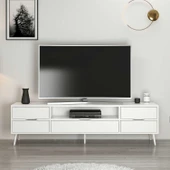 Minar Elina Ayaklı Tv Ünitesi Beyaz-Beyaz thumbnail 1