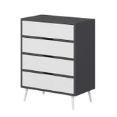 Minar Elina Ayaklı Şifonyer Antr-Beyaz thumbnail 7