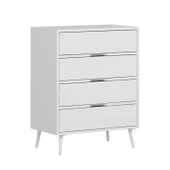 Minar Elina Ayaklı Şifonyer Beyaz-Beyaz thumbnail 4