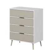 Minar Elina Ayaklı Şifonyer Beyaz-Kumtaşı thumbnail 6