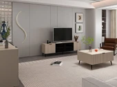 Minar Kale Plus Set1 Tv + Orta Sehpa + Aynalı Konsol Kumtaşı - 3