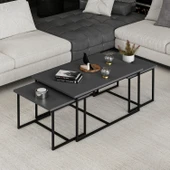 Minar Levada 3Lü Zigonlu Sehpa-Antrasit thumbnail 1