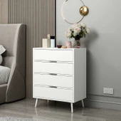 Minar Elina Ayaklı Şifonyer Beyaz-Beyaz thumbnail 1