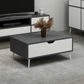 Minar Elina Ayaklı Orta Sehpa- Antr-Beyaz thumbnail 4