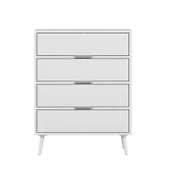 Minar Elina Ayaklı Şifonyer Beyaz-Beyaz thumbnail 5