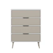 Minar Elina Ayaklı Şifonyer Beyaz-Kumtaşı thumbnail 5