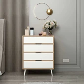 Minar Elina Ayaklı Şifonyer Dore-Beyaz thumbnail 2