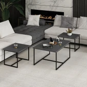 Minar Levada 3Lü Zigonlu Sehpa-Antrasit thumbnail 5