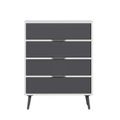 Minar Elina Ayaklı Şifonyer Beyaz-Antr thumbnail 5