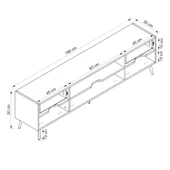 Minar Elina Ayaklı Tv Ünitesi Dore-Kumtaşı thumbnail 8