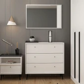 Minar Lara Şifonyer 3C - Beyaz thumbnail 2