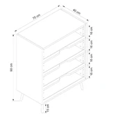 Minar Elina Ayaklı Şifonyer Antr-Kumtaşı thumbnail 8