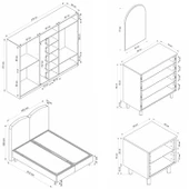 Minar Lotus Yatak Odası Set 1 thumbnail 6