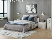 Minar Kale190 Yatak Odası Set 66 Beyaz Mebran - 4