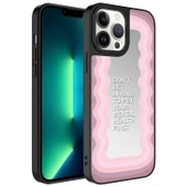 iPhone 13 Pro Ayna Görünümlü ve Desenli Şık Mirror Premium Kılıf Ayna - 1