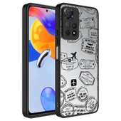 Redmi Note 11 Pro 5G Ayna Görünümlü ve Desenli Şık Mirror Premium Kılıf Seyehat - 1