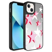 iPhone 13 Ayna Görünümlü ve Desenli Şık Mirror Premium Kılıf Yıldız - 1