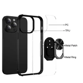 iPhone 11 Yüzüklü ve Kenarları Renkli Köşe Korumalı Mola Premium PC Silikon Kılıf Yeşil - 2