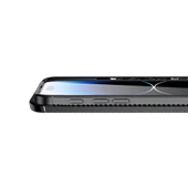 Huawei P40 Lite Kılıf Karbon Desenli Şık Negro Premium Silikon Kapak Lacivert - 6
