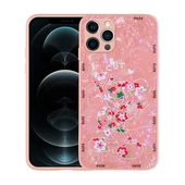 iPhone 12 Pro Kılıf Desenli Sert Silikon Mumila Kapak Pembe Fare - 1