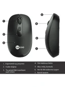 Lenovo Lecoo WS205 Ergonomik Optik Kablosuz Mouse - 7