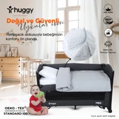 Huggy %100 Pamuk 130x80 Park Yatak Beşik Bebek Nevresim Takımı - 1