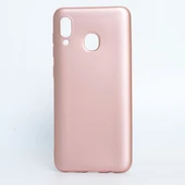 Samsung Galaxy A20 Kılıf Esnek Premier Silikon Kapak Rose - 1
