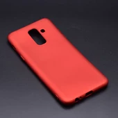 Samsung Galaxy A6 2018 Kılıf Esnek Premier Silikon Kapak Kırmızı - 1