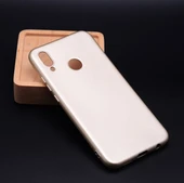 Huawei P20 Lite Kılıf Esnek Premier Silikon Kapak Gold - 1