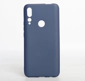 Huawei Y9 Prime 2019 Kılıf Esnek Premier Silikon Kapak Lacivert - 1