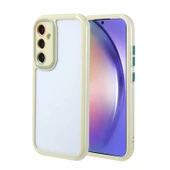 Samsung Galaxy A54 Kılıf Kamera Korumalı Renkli Kenar ve Çerçeve Tasarımlı Vitamin Kapak Yeşil - 1