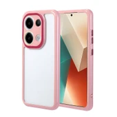 Redmi Note 13 4G Kılıf Kamera Korumalı Renkli Kenar ve Çerçeve Tasarımlı Vitamin Kapak Mürdüm - 1