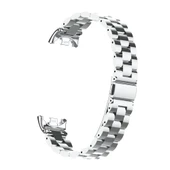 TechnoGuru  Xiaomi Mi Band 5 3 Kademeli Katlanabilir Klipsli Metal Kordon KRD04  Kırmızı - 3
