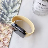 TechnoGuru  Apple Watch 40mm KRD31 Solo Loop Small Kordon  Sarı - 1