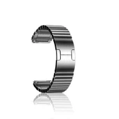 TechnoGuru  Honor Magic 2 46mm Parça Çizgi Tasarımlı ve Ayarlanabilir Yapılı (22mm) Metal Kordon KRD35  Gri - 1