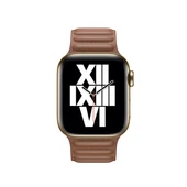 TechnoGuru  ​​​Apple Watch 42mm Mıknatıslı Pu Deri Kordon KRD34  Kahve - 1