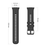 TechnoGuru  Huawei Watch Fit Esnek Yapılı Ayarlanabilir Soft Silikon Kordon KRD43  Sarı - 2