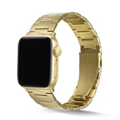 TechnoGuru  Apple Watch 40mm ZikZak Şeritli Metal Katlanabilir Kordon KRD48  Gold - 1