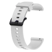 TechnoGuru  Galaxy Watch Active 2 40mm (20mm) Yüzeyi Tırtıklı Silikon Kordon KRD46  Soft Beyaz - 1