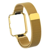 TechnoGuru  Mi Watch Lite Katlanabilir Metal Kordon KRD58  Gümüş - 3