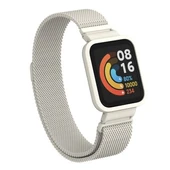 TechnoGuru  Mi Watch Lite Katlanabilir Metal Kordon KRD58  Gümüş - 1