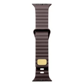 TechnoGuru  Apple Watch Ultra 49mm Kordon Şık Silikon Gövde Metal Tokalı KRD73  Kahve - 1