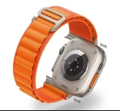 TechnoGuru  Apple Watch 44mm Kordon Hasır Örgülü Bükülmelere Dayanıklı Şık KRD74  Yeşil - 3