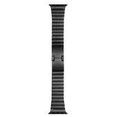 TechnoGuru  Apple Watch 7 45mm Kordon Çizgi Tasarımlı Şık Metal KRD82  Gümüş - 4