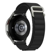 TechnoGuru  Xiaomi Amazfit Pace 22mm Kordon Hasır Örgülü Bükülmelere Dayanıklı Şık KRD74  Siyah - 1