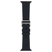 TechnoGuru  Apple Watch 44mm Kordon Silikon Yapılı Metal Tokalı KRD92  Açık Kahve - 2